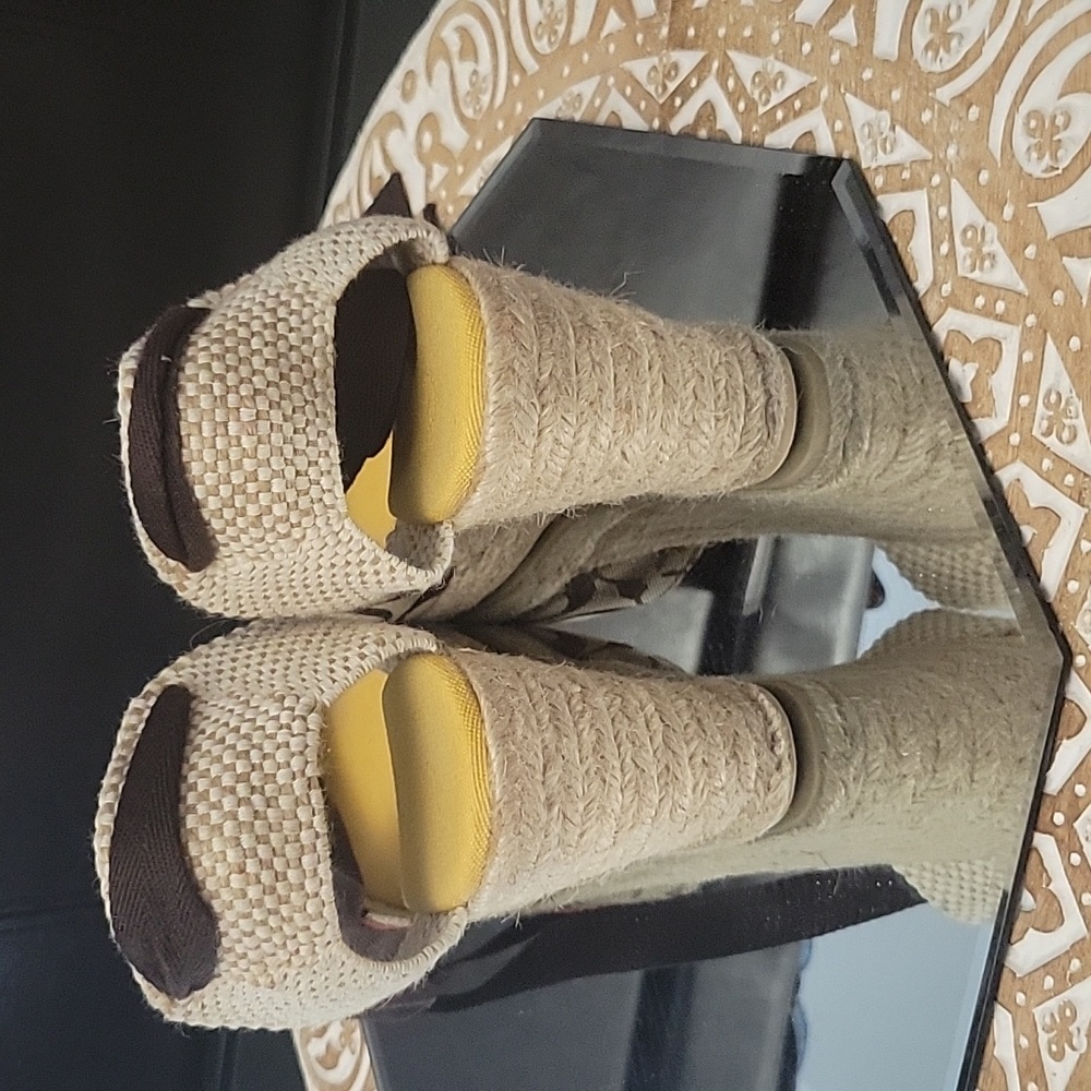 Coach| Martina Fish Wedge Ankle tie Espadrille Size 9 - Picture 3 of 6